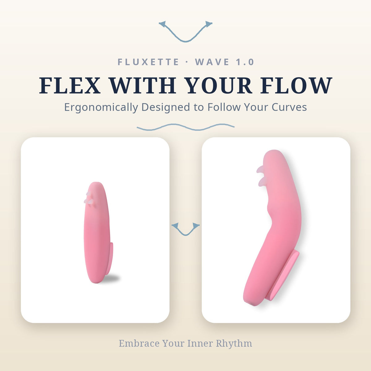 Fluxette Wave 1.0 ｜App-Controlled Wearable Vibrator
