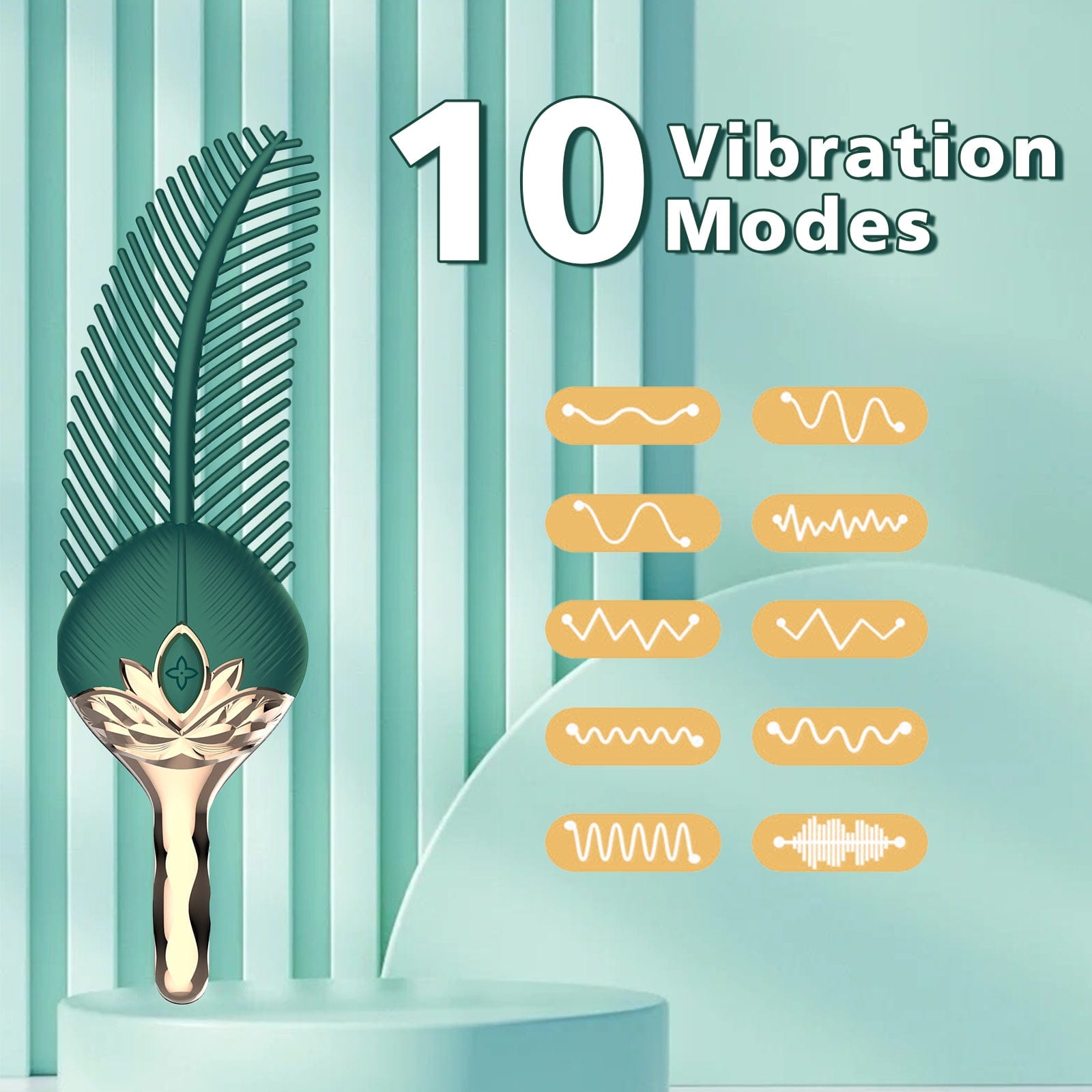 Flappy Feather Clitoral Stimulator Body Massager Couple Sex Toy