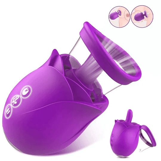Violet Rose Detachable Suction & Licking Stimulator