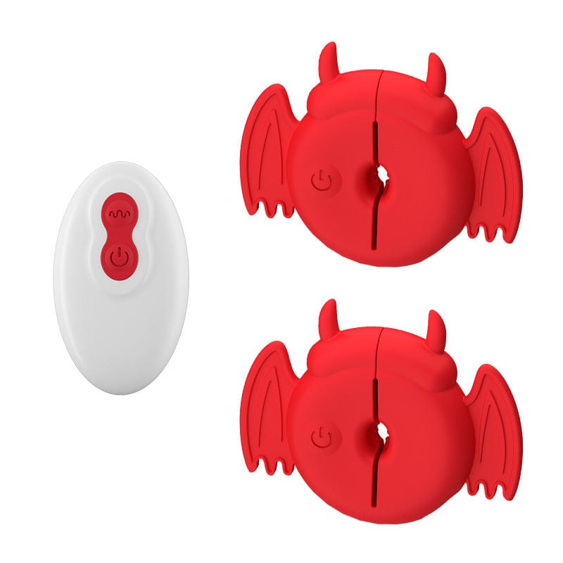 Little Devil Vibrating Nipple Clamps & Breast Stimulator