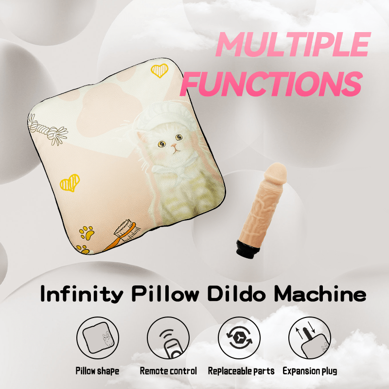 Infinity Pillow Remote-Controlled Sex Machine with Dildo