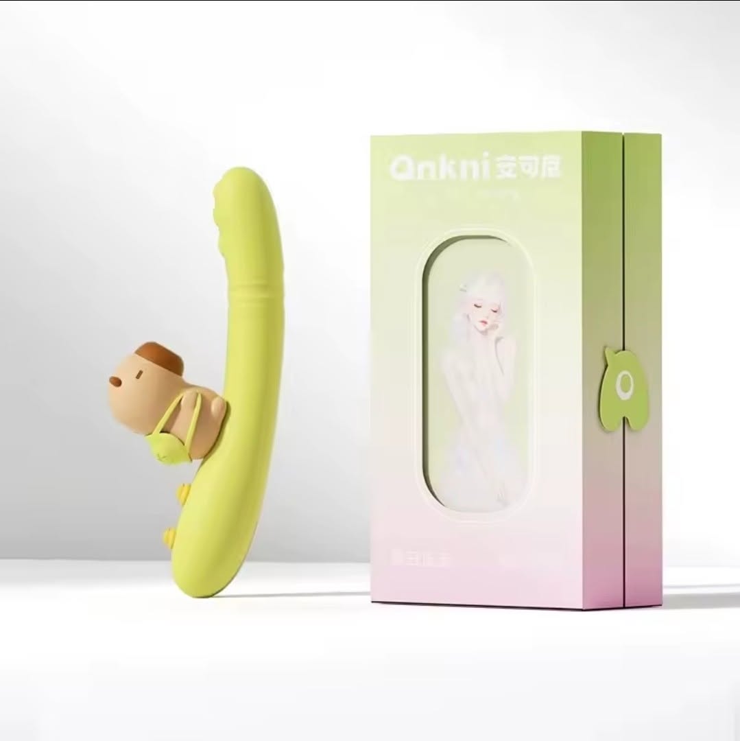 Spring Capybara Dual Action Massager Insertable Telescopic Suction Vibrator