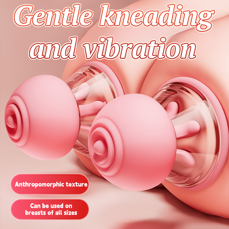 First Kiss 2-in-1 Kneading Nipple Massager
