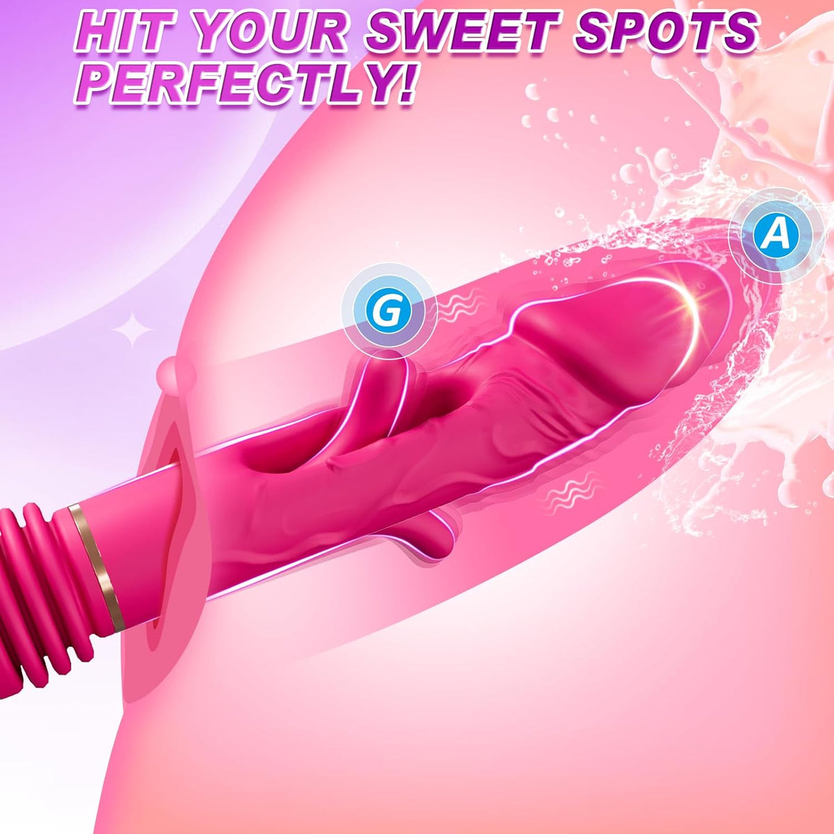 Telescopic Thrusting Dildo Machine – 5 Thrusting & 8 Vibration Modes