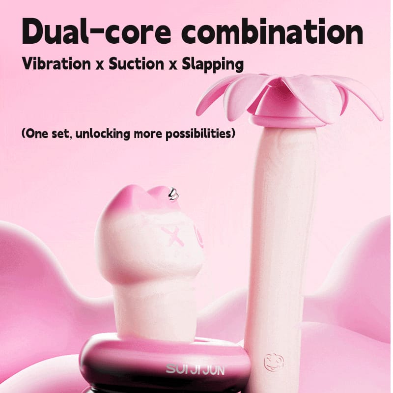 Suck Suck Cat Split Suction Tapping Vibrator