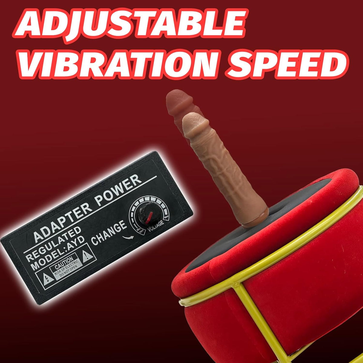 Red Seat Automatic Dildo Machine Chair