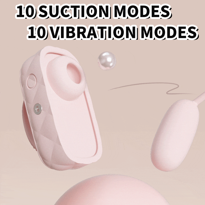 Cute Purse Little Flower Split Suction Vibration Egg Clitoral G-Spot Vibrator