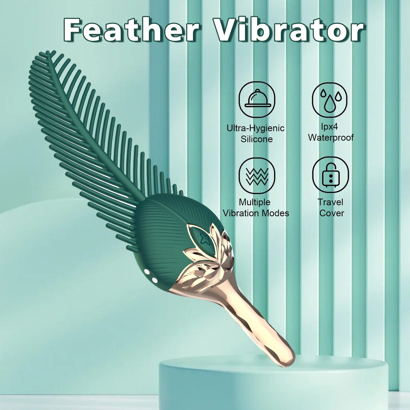 Flappy Feather Clitoral Stimulator Body Massager Couple Sex Toy