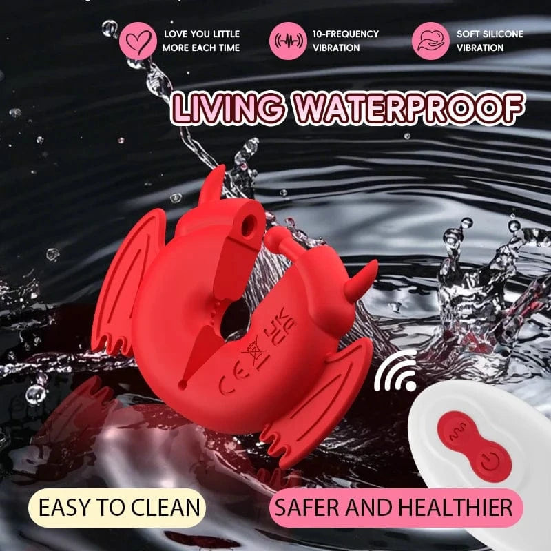 Little Devil Vibrating Nipple Clamps & Breast Stimulator
