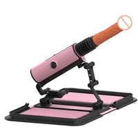 Portable Leather Bag Thrusting Sex Machine with Dildos