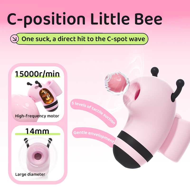 Honey Bee Buzzing Garden Clitoral Sucker & G-Spot Vibrator Duo Set