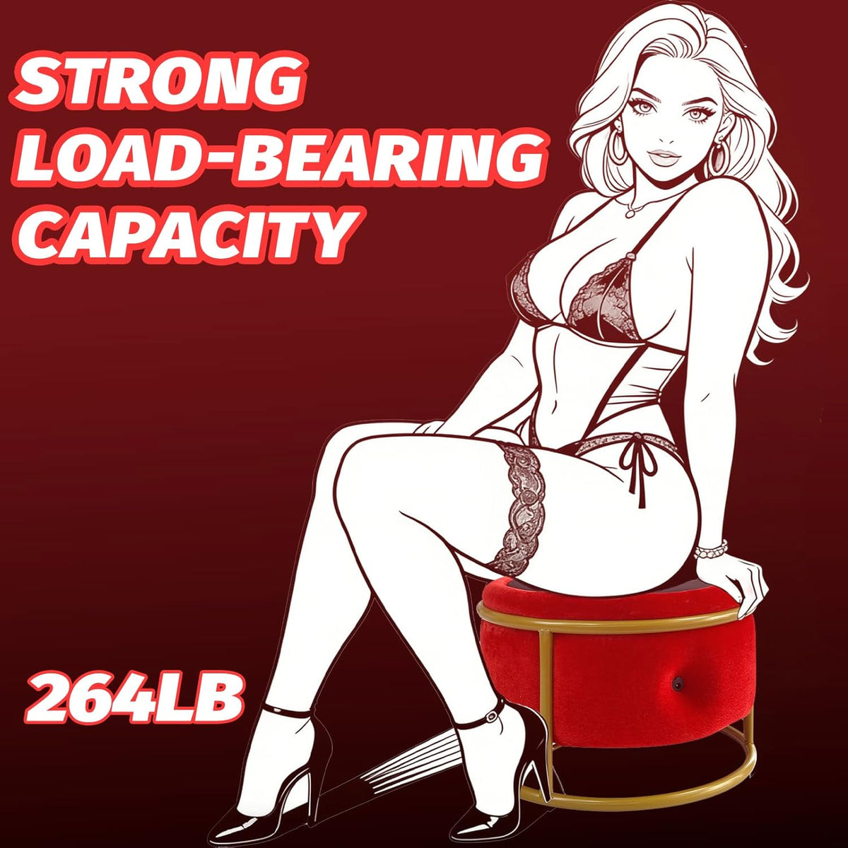 Red Seat Automatic Dildo Machine Chair