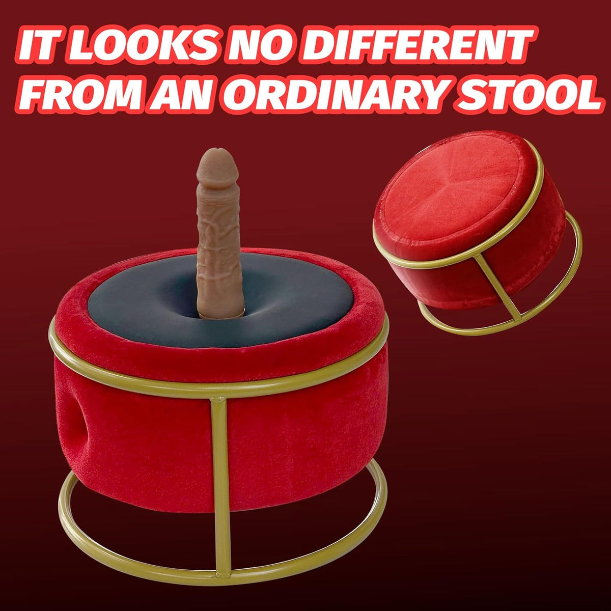 Red Seat Automatic Dildo Machine Chair