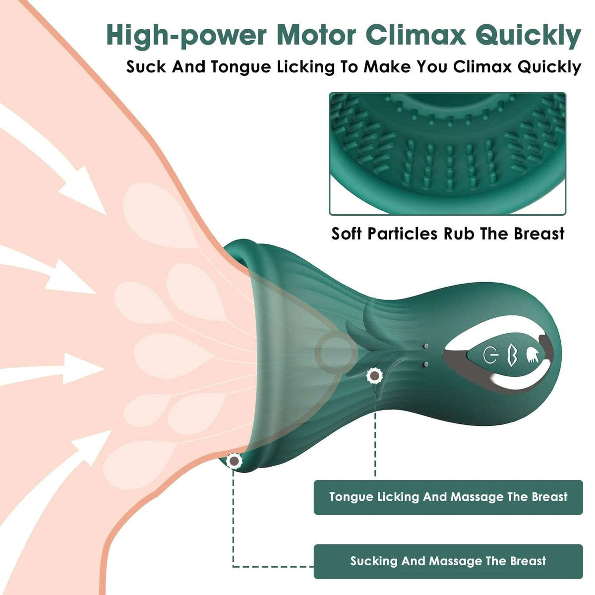 Dragon Kiss Clitoral Suction & Licking Tongue Stimulator