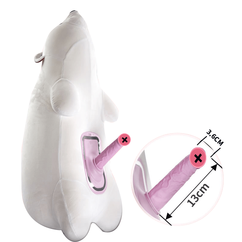 Discreet Polar Bear Pillow Remote-Controlled Sex Machine