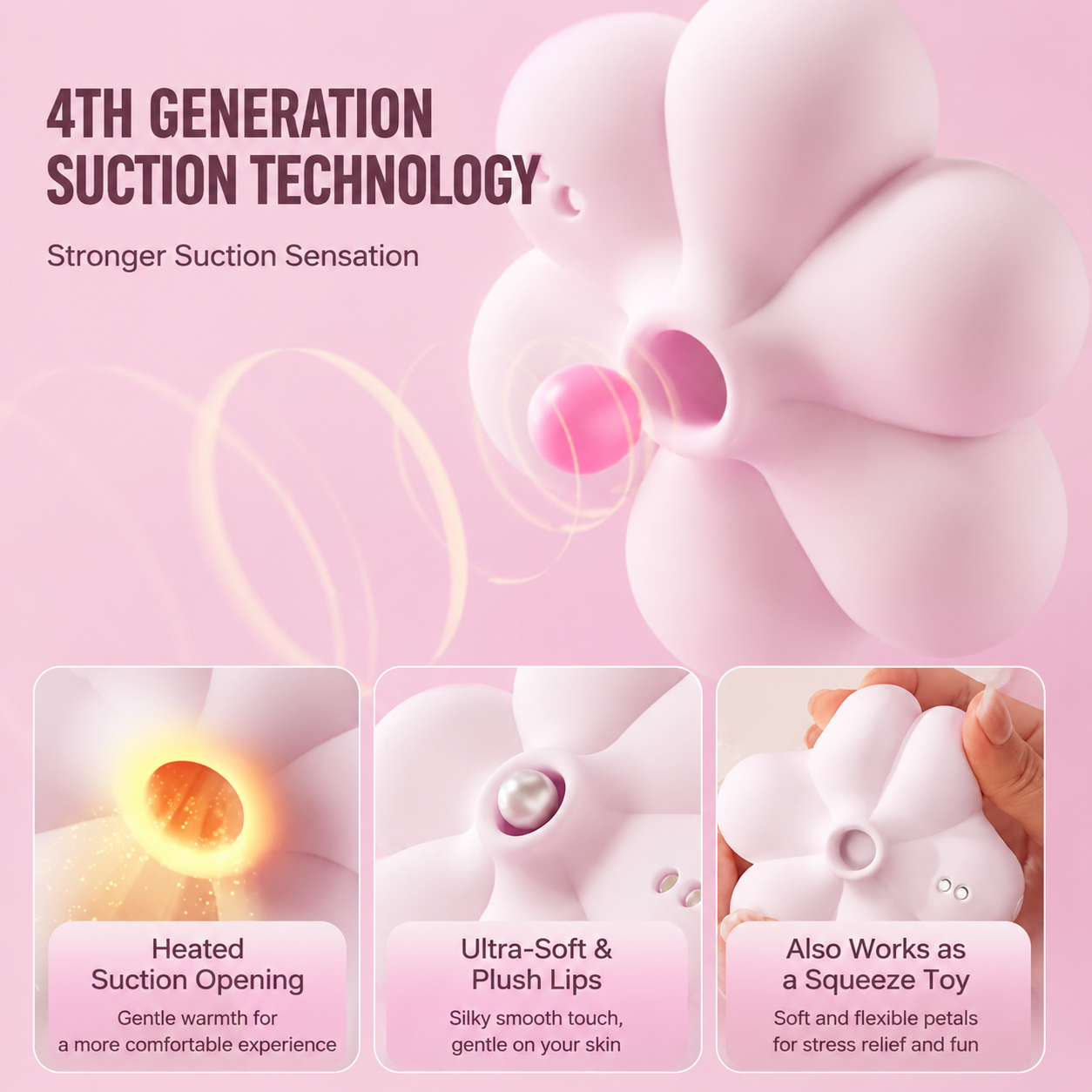 Night Cake 2 in 1 App Remote Control Suction Vibrator Set